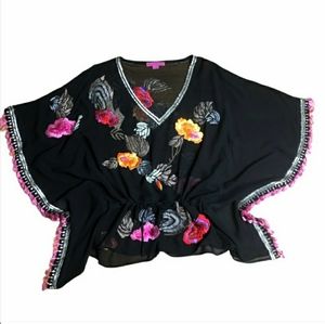 MATTHEW WILLIAMSON Embroidered Tunic Sz 12 (UK)